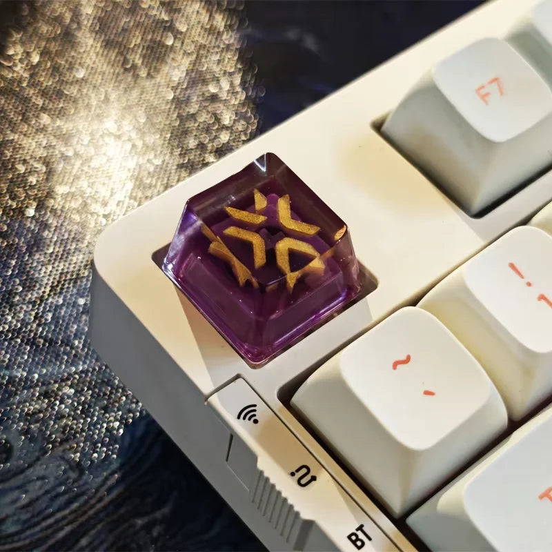 VALORANT VCT Keycaps OEM Profile Customized Resin Material VALORANT Champions Tour Logo Golden Version for DIY Keyboard Keycaps