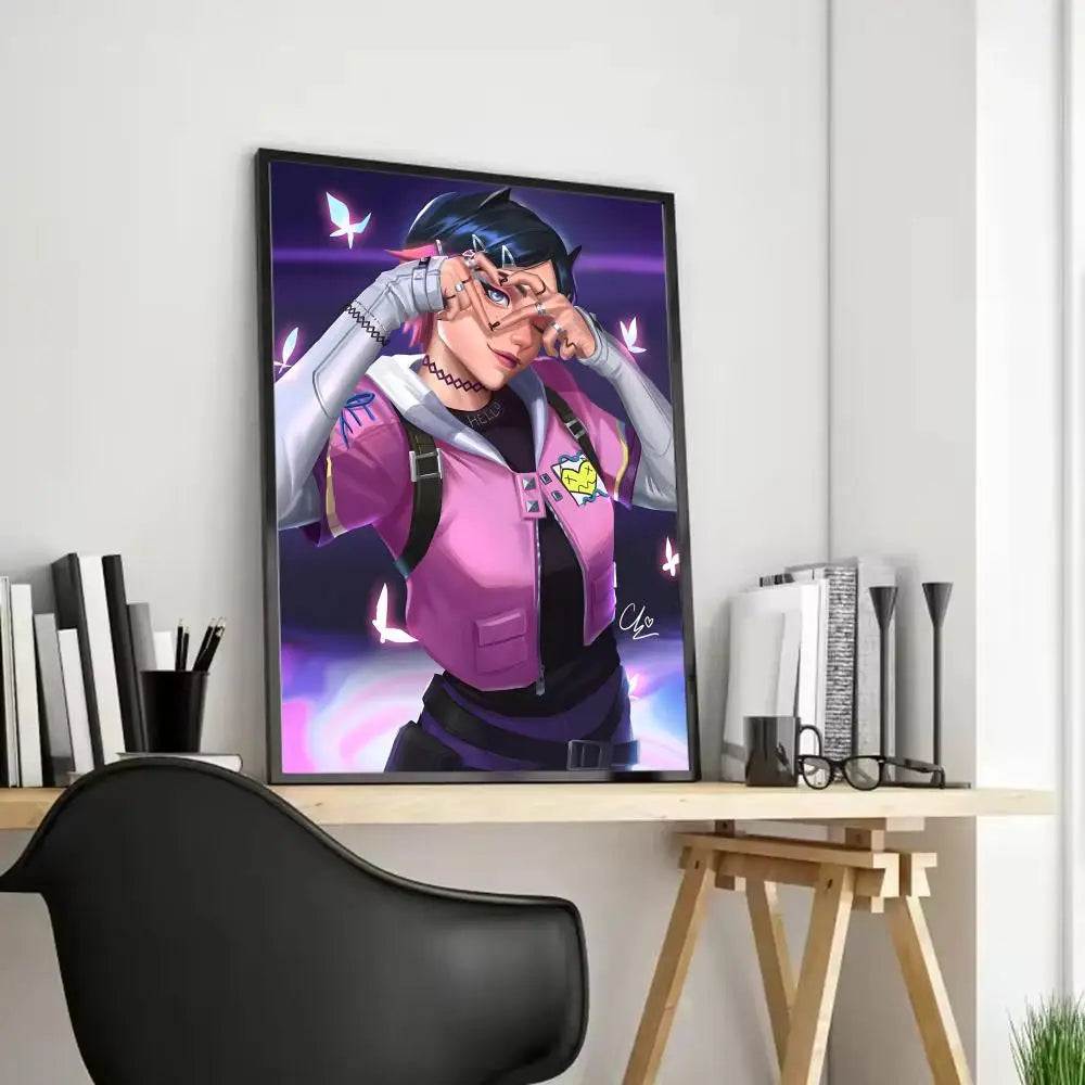 Clove Valorant Poster HD art sticky wall waterproof home living room bedroom bar aesthetic decoration