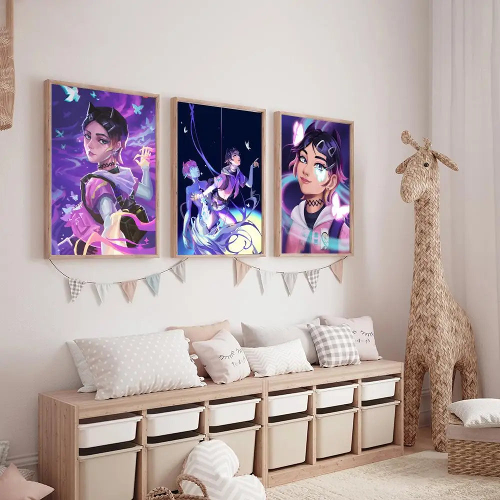 Clove Valorant Poster HD art sticky wall waterproof home living room bedroom bar aesthetic decoration