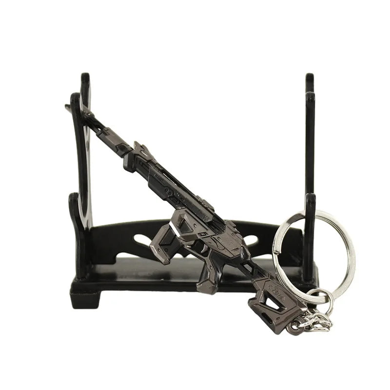 VALORANT Game Mini Gun Keychain Fearless Contract Evil Ghost Illusion 781-AZ inc Alloy Model Mini Collectible Toys