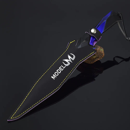 30cm Valorant Singularity Knife Visual Shine Version Metal Model with Holster Real Steel Katana Outdoor Training Knife Safe Toys