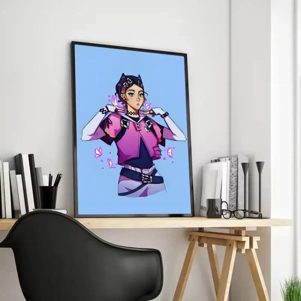 Clove Valorant Poster HD art sticky wall waterproof home living room bedroom bar aesthetic decoration