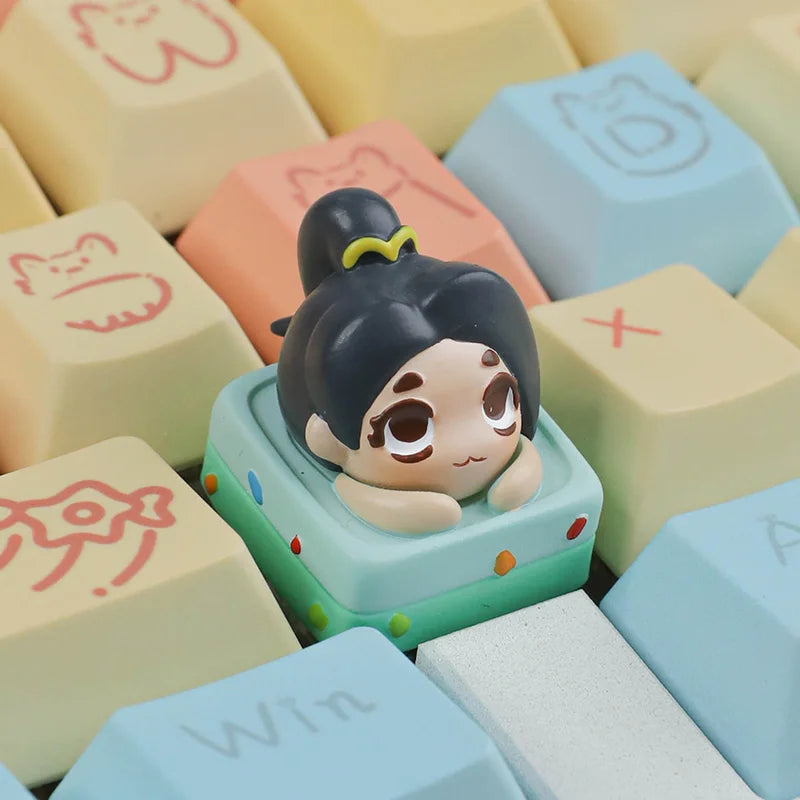 Valorant Theme Keycap cute Keycap Mechanical Keyboard 1pcs PC Esports Gaming Keyboard Accessorie Collection Gift Custom Keycap