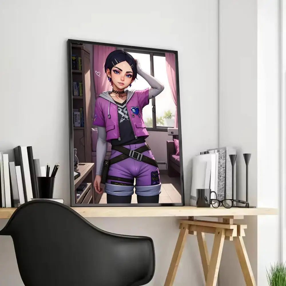 Clove Valorant Poster HD art sticky wall waterproof home living room bedroom bar aesthetic decoration