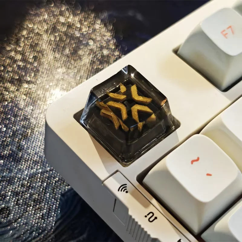 VALORANT VCT Keycaps OEM Profile Customized Resin Material VALORANT Champions Tour Logo Golden Version for DIY Keyboard Keycaps