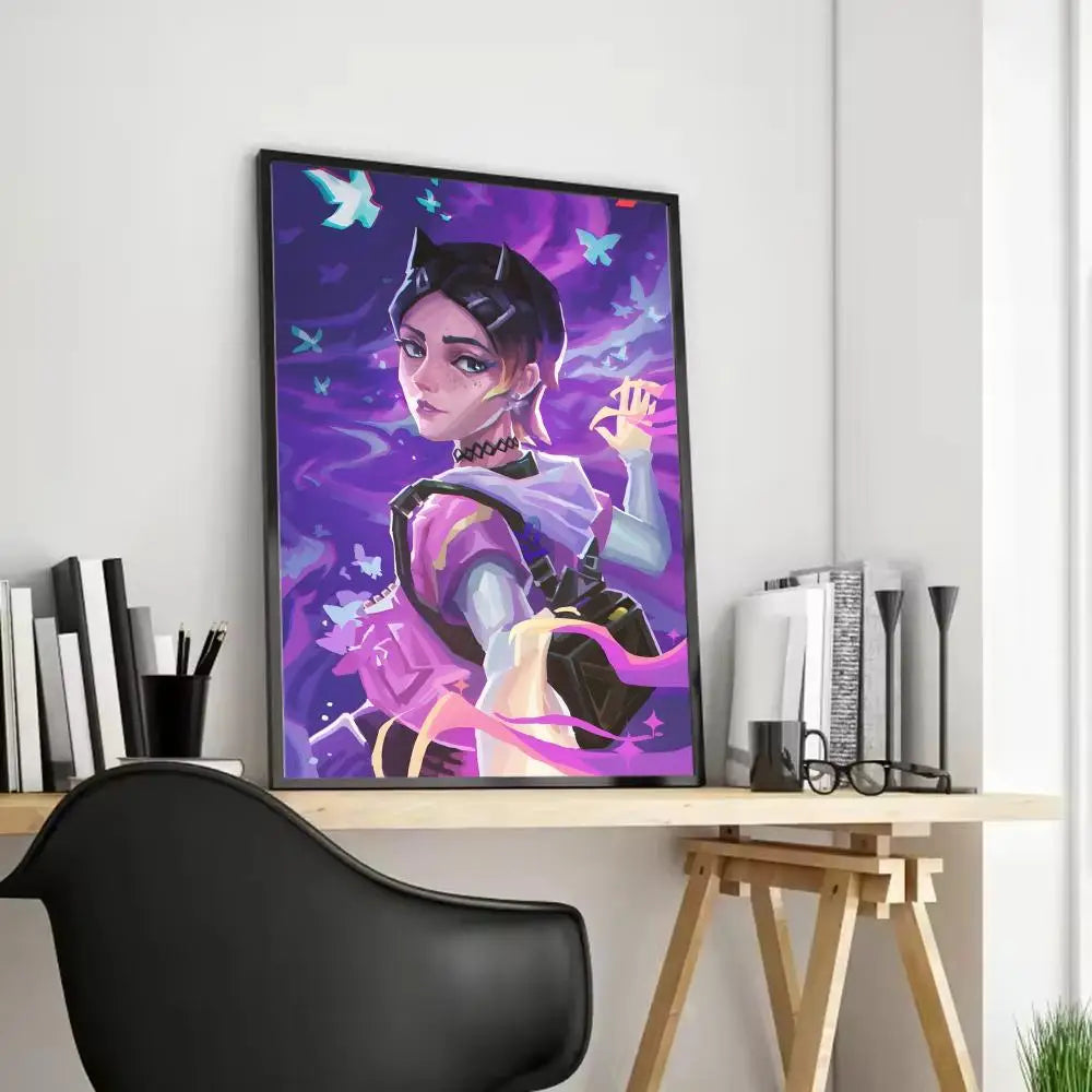 Clove Valorant Poster HD art sticky wall waterproof home living room bedroom bar aesthetic decoration
