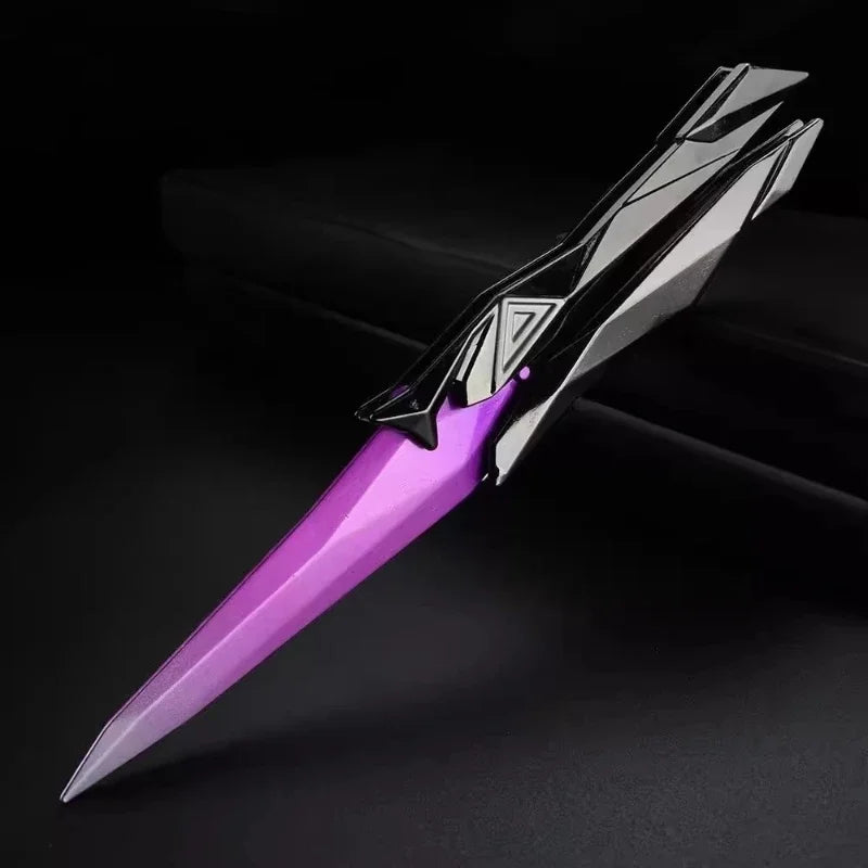 Valorant Singularity Butterfly Knife Foldable Replica Toy for Boys Plastic Model Collectible Melee Gear for Cosplay Gaming