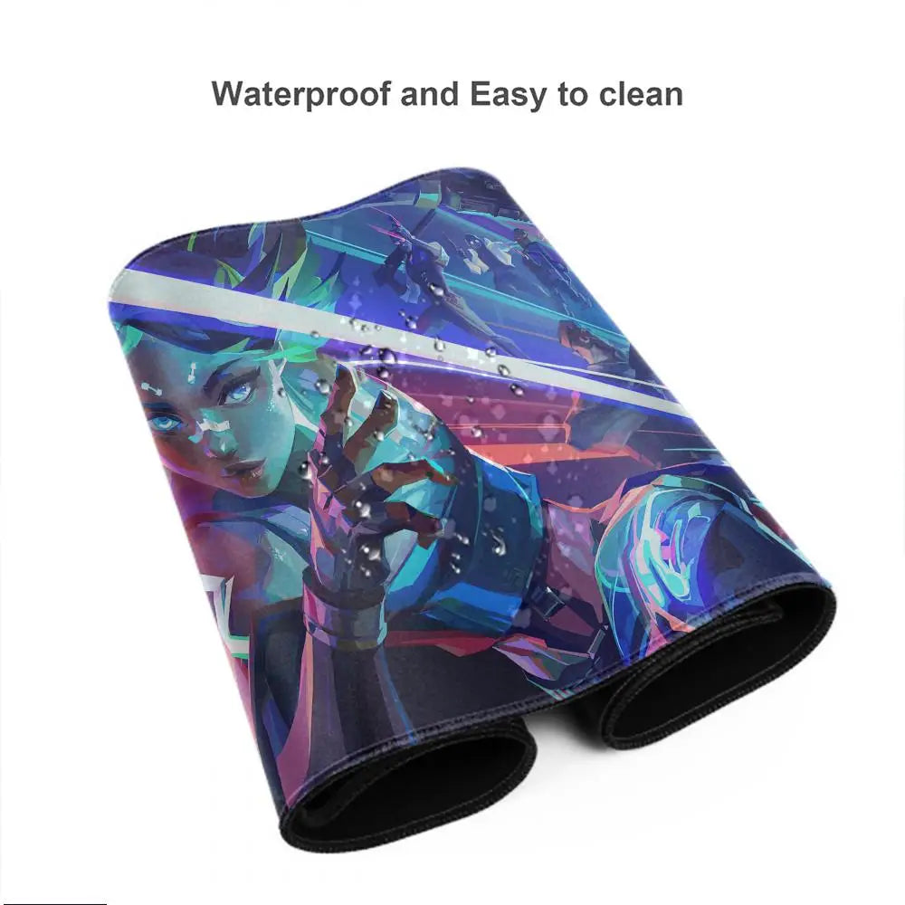 Valorant Neon Mouse Pad Gaming XL New HD Mousepad XXL MousePads Natural Rubber Anti Slip Office Computer Mouse Mat Table Mat