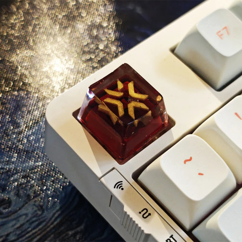 VALORANT VCT Keycaps OEM Profile Customized Resin Material VALORANT Champions Tour Logo Golden Version for DIY Keyboard Keycaps