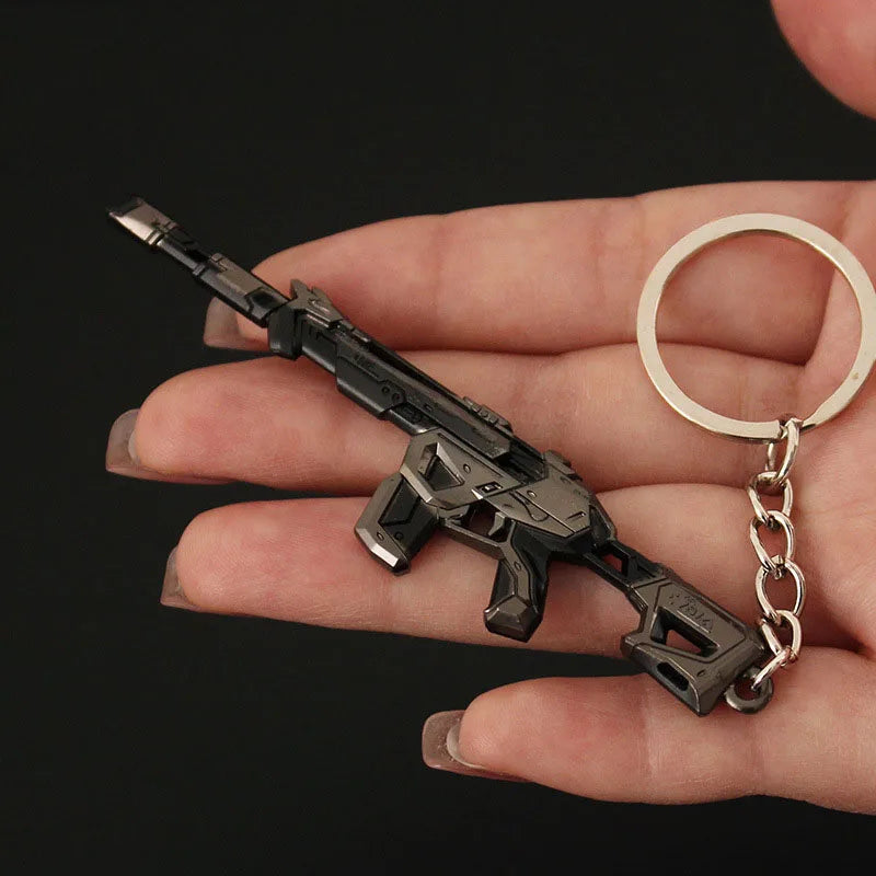 VALORANT Game Mini Gun Keychain Fearless Contract Evil Ghost Illusion 781-AZ inc Alloy Model Mini Collectible Toys