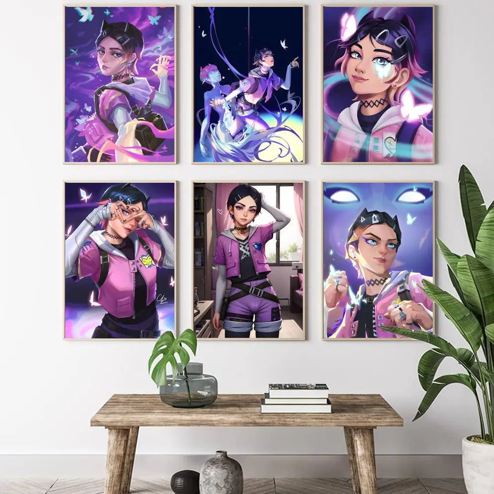 Clove Valorant Poster HD art sticky wall waterproof home living room bedroom bar aesthetic decoration