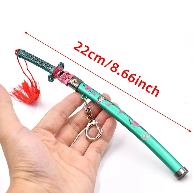 Valorant Game Peripheral Alloy Weapon Onimaru Kunizuna Bounce Jumping Sword Katana Handicraft Model Collection Ornament Toy 22cm