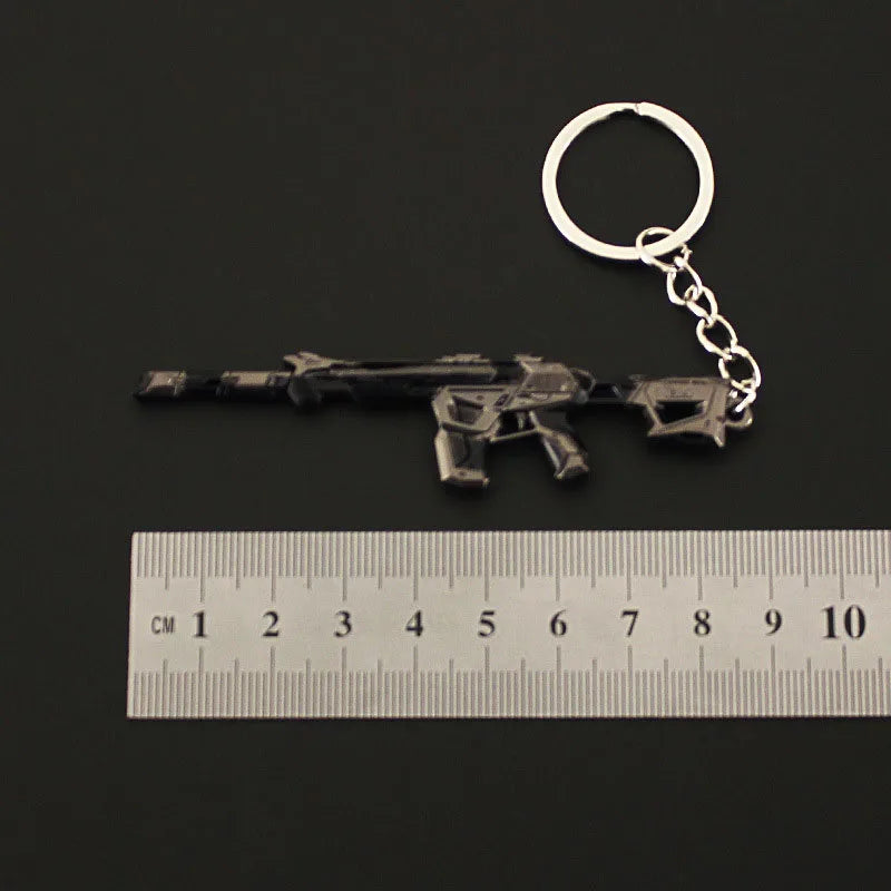 VALORANT Game Mini Gun Keychain Fearless Contract Evil Ghost Illusion 781-AZ inc Alloy Model Mini Collectible Toys