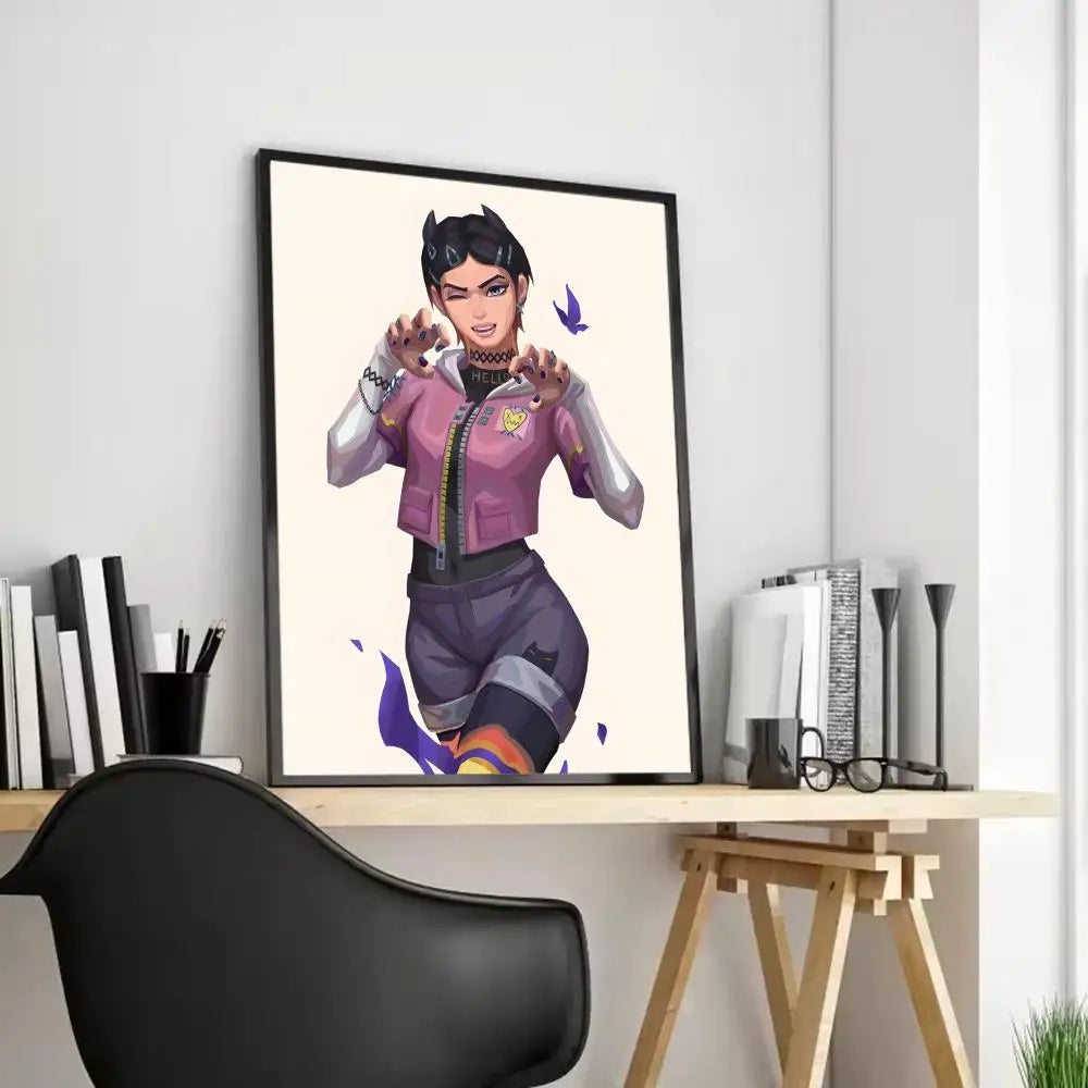 Clove Valorant Poster HD art sticky wall waterproof home living room bedroom bar aesthetic decoration