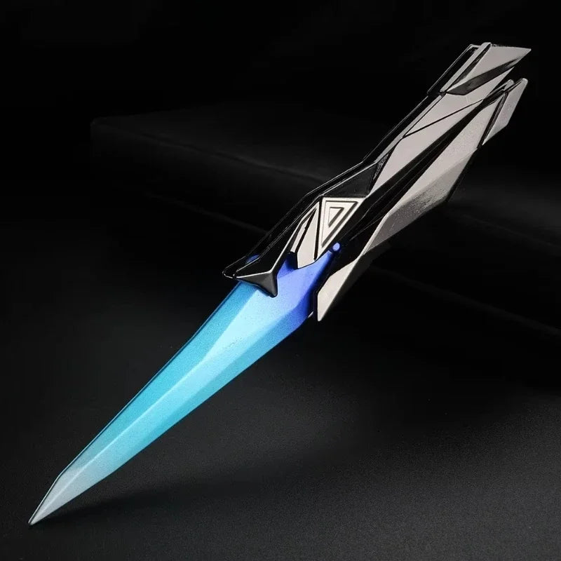 Valorant Singularity Butterfly Knife Foldable Replica Toy for Boys Plastic Model Collectible Melee Gear for Cosplay Gaming