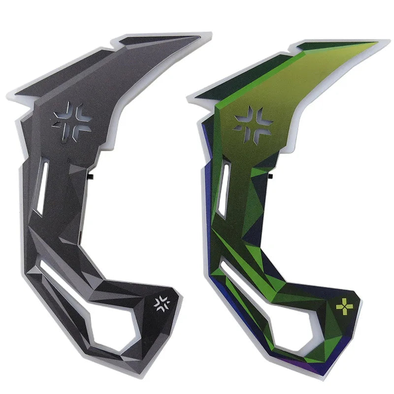 25cm Valorant VCT Karambit Wooden Charging Glows Toy Sword Claw Knife Game Melee Model Party Cosplay Props Gifts Collections
