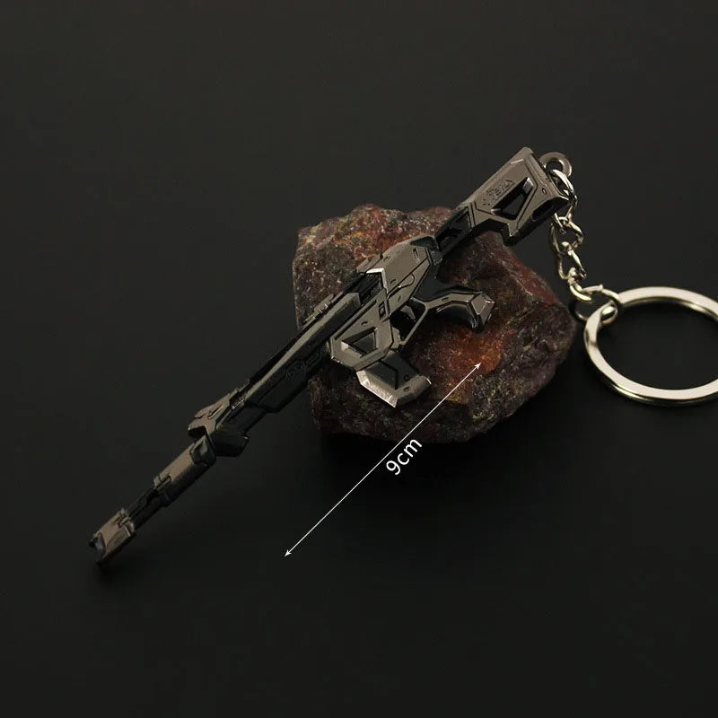 VALORANT Game Mini Gun Keychain Fearless Contract Evil Ghost Illusion 781-AZ inc Alloy Model Mini Collectible Toys