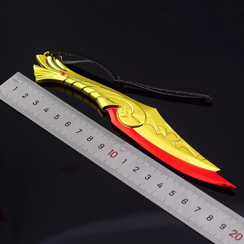 Valorant Melee Weapon Ignite Fan 18cm Metal Katana Model Safety Karambit Game Peripherals Combat Knife Collectible Toys Boy Gift